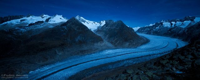 Aletsch Glacier, Fiescher Glacier, Switzerland