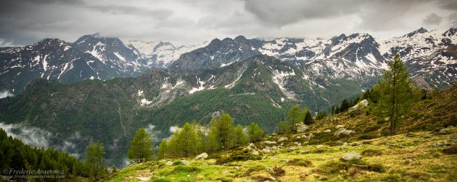 Little hike in Mont Avic park, Italy